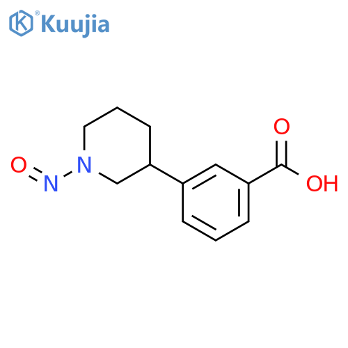 Benzoic acid, 3-(1-nitroso-3-piperidinyl)- structure