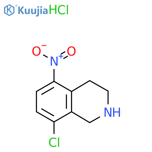 8-Chloro-5-nitro-1,2,3,4-tetrahydroisoquinoline hydrochloride structure