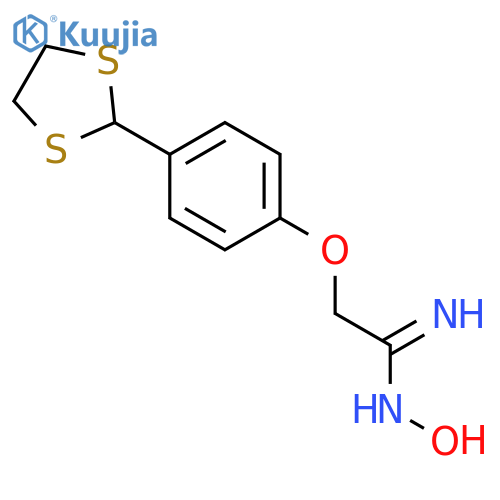 2-4-(1,3-Dithiolan-2-yl)phenoxy-N'-hydroxyethanimidamide structure