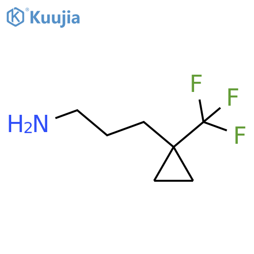 3-[1-(trifluoromethyl)cyclopropyl]propan-1-amine structure