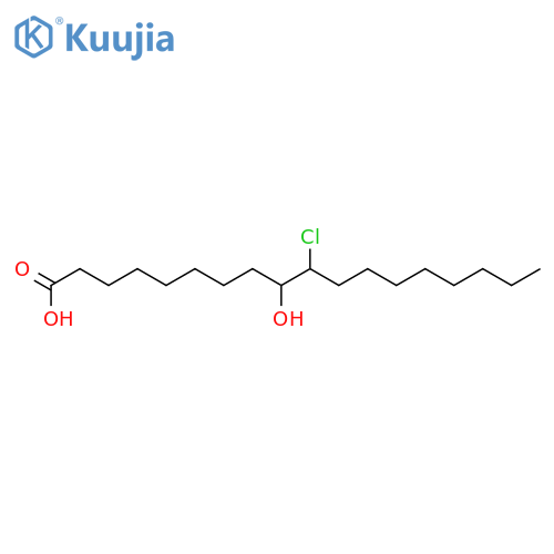 Octadecanoic acid,10-chloro-9-hydroxy- structure