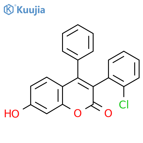 3(2-Chlorophenyl)-7-Methoxy-4-Phenylcoumarin structure