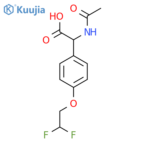 2-Acetamido-2-[4-(2,2-difluoroethoxy)phenyl]acetic acid structure