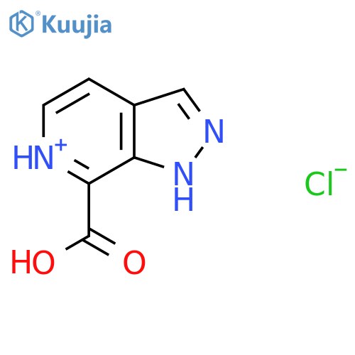 1H-Pyrazolo[3,4-c]pyridin-6-ium-7-carboxylic acid;chloride structure