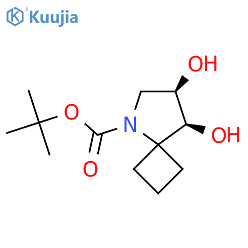 rac-tert-butyl (7R,8S)-7,8-dihydroxy-5-azaspiro[3.4]octane-5-carboxylate structure