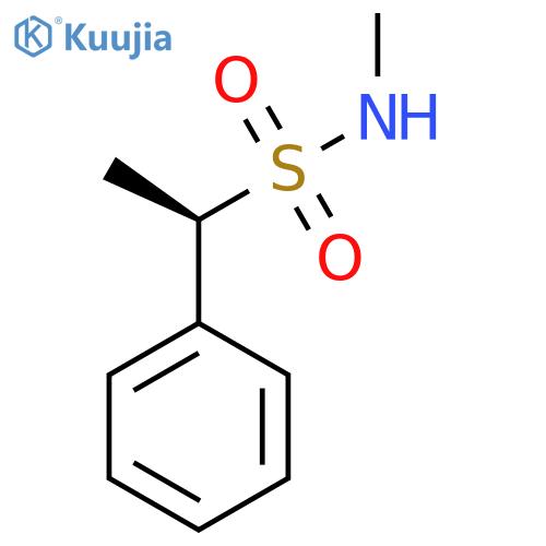 (1R)-N-methyl-1-phenylethane-1-sulfonamide structure
