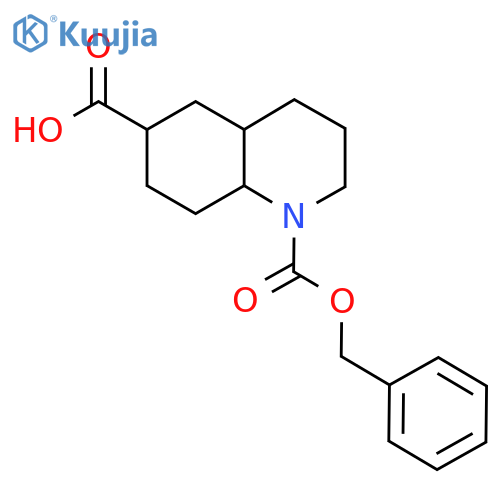 1-(benzyloxy)carbonyl-decahydroquinoline-6-carboxylic acid structure