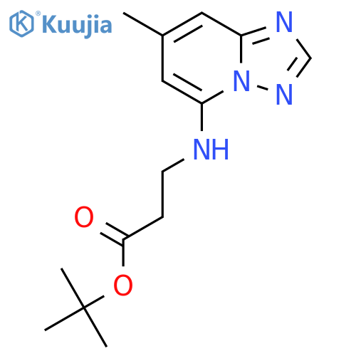 tert-butyl 3-({7-methyl-1,2,4triazolo1,5-apyridin-5-yl}amino)propanoate structure
