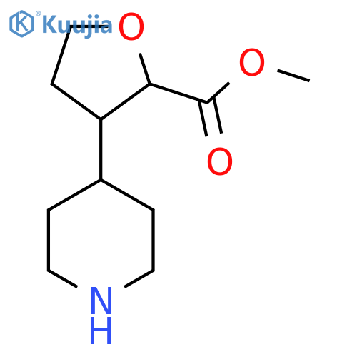 Methyl 3-(piperidin-4-yl)oxolane-2-carboxylate structure