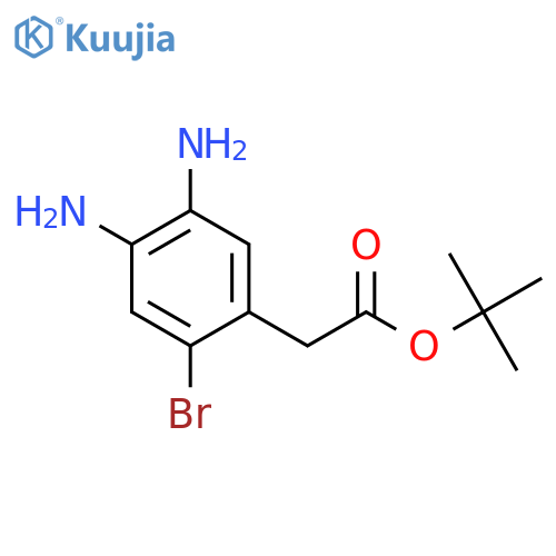 Tert-butyl 2-(4,5-diamino-2-bromophenyl)acetate structure