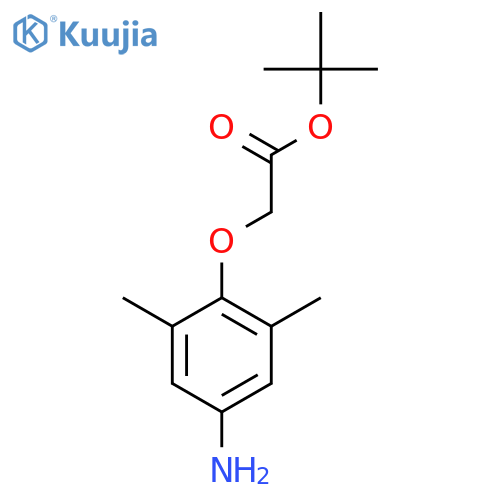 Tert-butyl 2-(4-amino-2,6-dimethylphenoxy)acetate structure