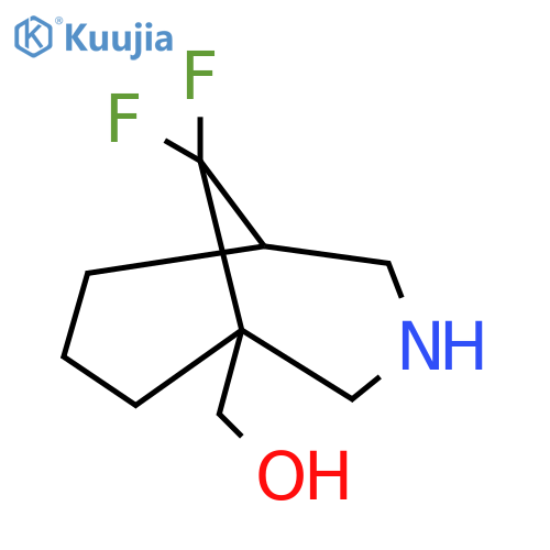 {9,9-difluoro-3-azabicyclo3.3.1nonan-1-yl}methanol structure