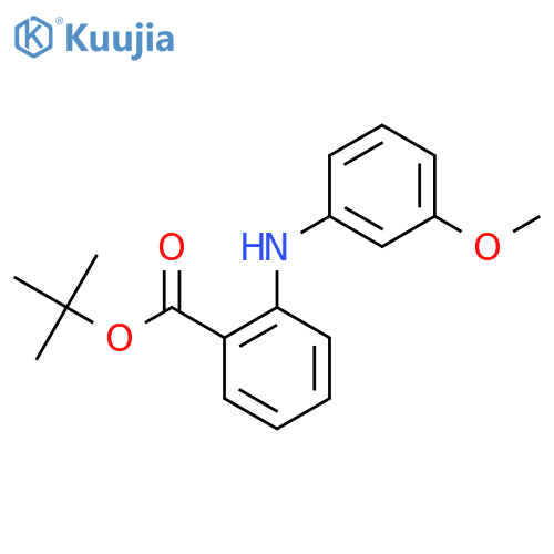 tert-butyl 2-(3-methoxyphenyl)aminobenzoate structure