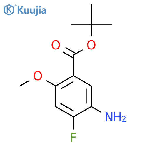 Tert-butyl 5-amino-4-fluoro-2-methoxybenzoate structure