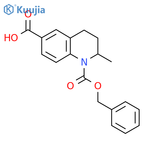 1-[(Benzyloxy)carbonyl]-2-methyl-1,2,3,4-tetrahydroquinoline-6-carboxylic acid structure