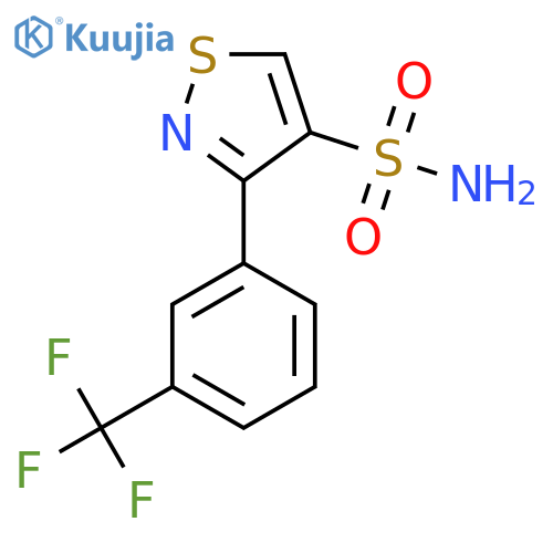 3-3-(trifluoromethyl)phenyl-1,2-thiazole-4-sulfonamide structure