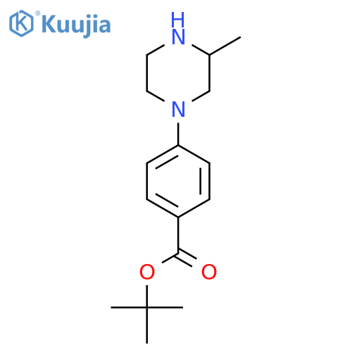 Tert-butyl 4-(3-methylpiperazin-1-yl)benzoate structure