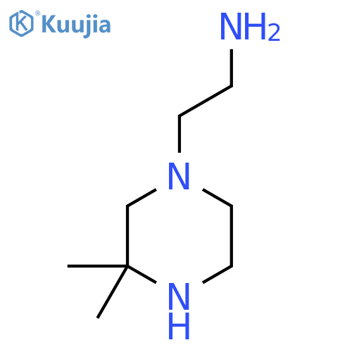 2-(3,3-Dimethylpiperazin-1-yl)ethan-1-amine structure
