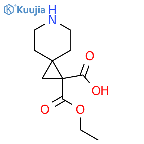 1-(ethoxycarbonyl)-6-azaspiro2.5octane-1-carboxylic acid structure