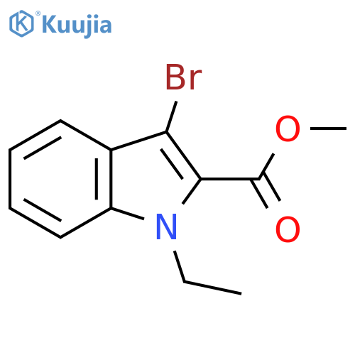 methyl 3-bromo-1-ethyl-indole-2-carboxylate structure