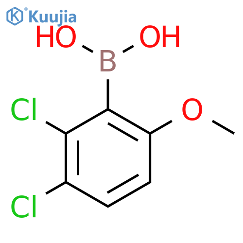 2,3-Dichloro-6-methoxyphenylboronic acid structure