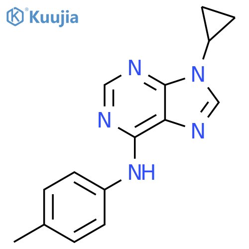 9-Cyclopropyl-N-(4-methylphenyl)-9H-purin-6-amine structure