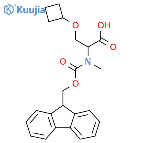 3-cyclobutoxy-2-({[(9H-fluoren-9-yl)methoxy]carbonyl}(methyl)amino)propanoic acid structure