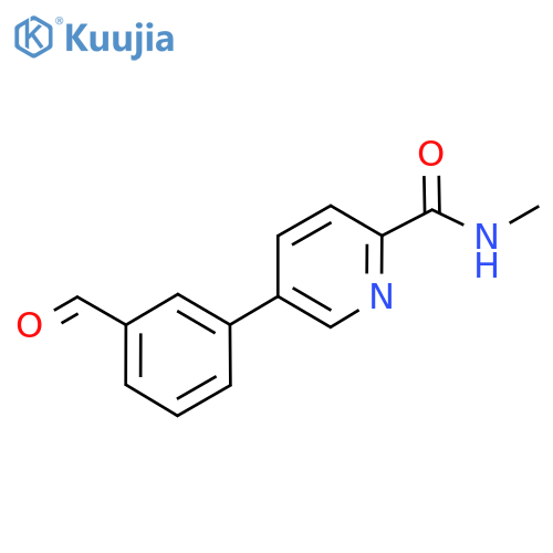 2-​Pyridinecarboxamide, 5-​(3-​formylphenyl)​-​N-​methyl- structure