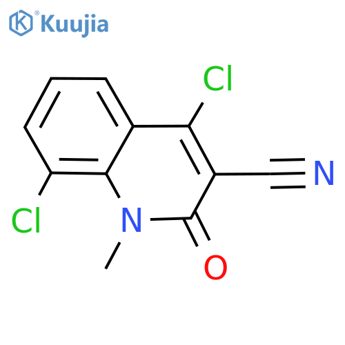4,8-Dichloro-1,2-dihydro-1-methyl-2-oxo-3-quinolinecarbonitrile structure