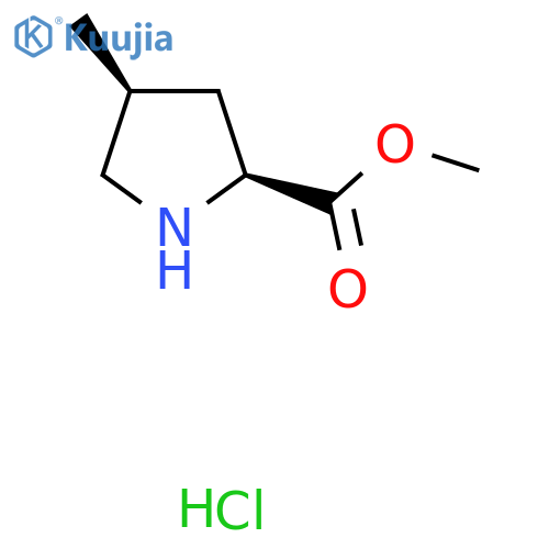 Methyl (2S,4S)-4-methylpyrrolidine-2-carboxylate hydrochloride structure