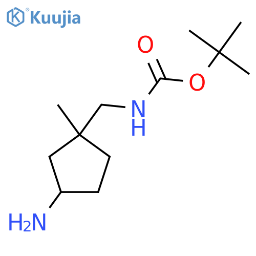 tert-butyl N-(3-amino-1-methylcyclopentyl)methylcarbamate structure