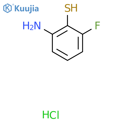 2-Amino-6-fluorobenzene-1-thiol hydrochloride structure
