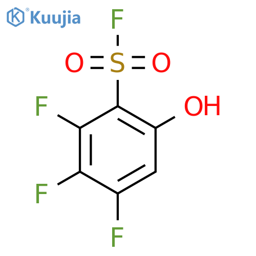 2,3,4-Trifluoro-6-hydroxybenzene-1-sulfonyl fluoride structure