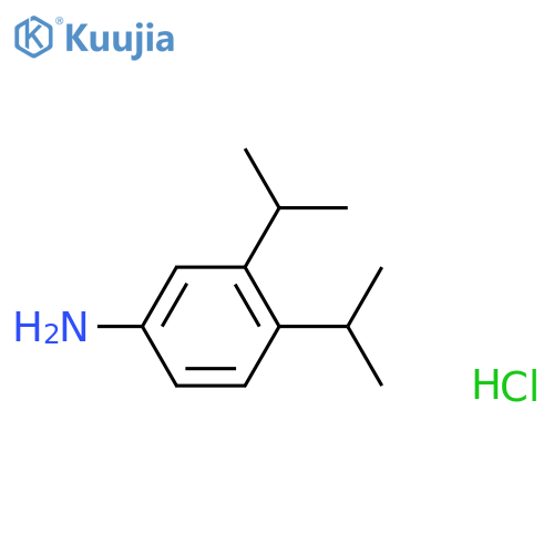 3,4-bis(propan-2-yl)aniline hydrochloride structure