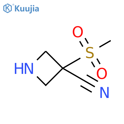 3-methanesulfonylazetidine-3-carbonitrile structure