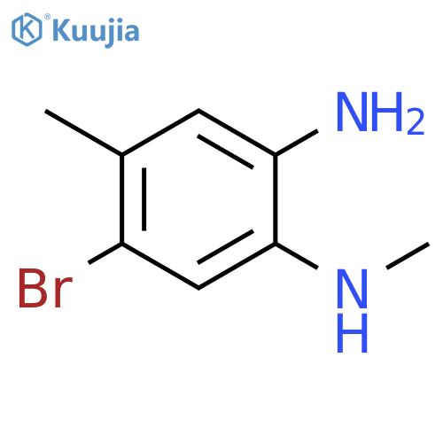5-bromo-N1,4-dimethylbenzene-1,2-diamine structure