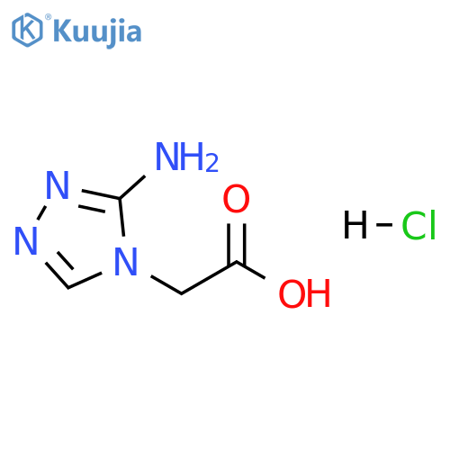 2-(3-amino-4H-1,2,4-triazol-4-yl)acetic acid hydrochloride structure