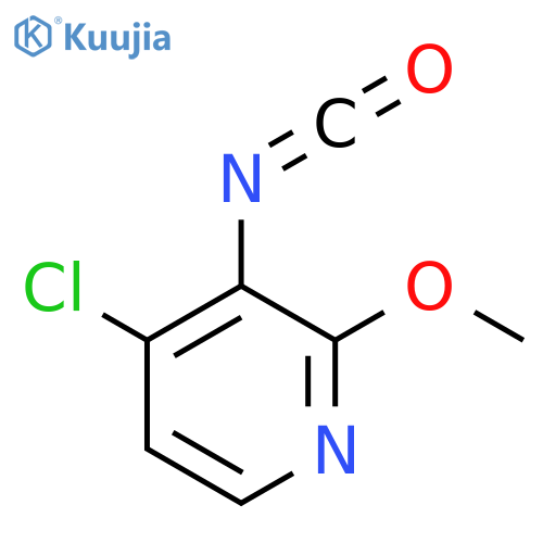 4-chloro-3-isocyanato-2-methoxypyridine structure