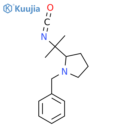 1-benzyl-2-(2-isocyanatopropan-2-yl)pyrrolidine structure