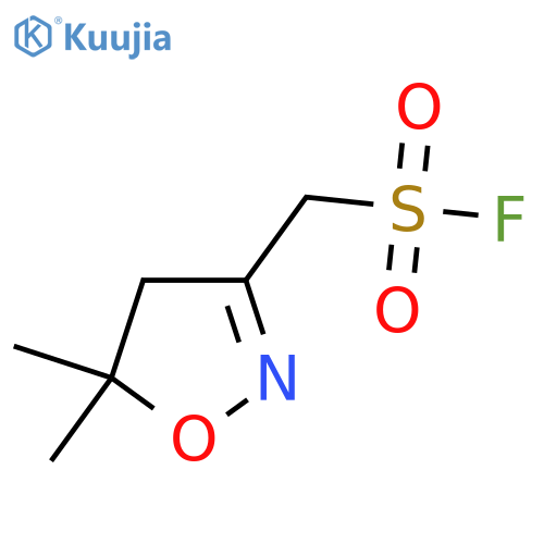 (5,5-Dimethyl-4,5-dihydro-1,2-oxazol-3-yl)methanesulfonyl fluoride structure