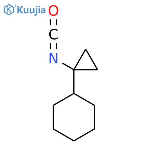 (1-Isocyanatocyclopropyl)cyclohexane structure