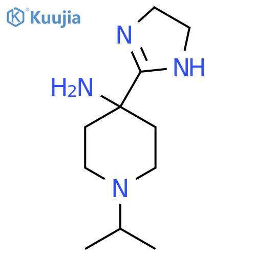 4-(4,5-dihydro-1H-imidazol-2-yl)-1-(propan-2-yl)piperidin-4-amine structure