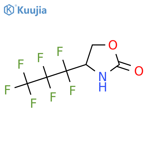 4-(Heptafluoropropyl)-1,3-oxazolidin-2-one structure