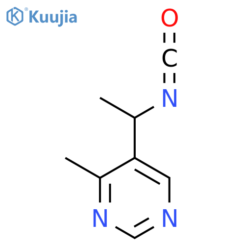5-(1-Isocyanatoethyl)-4-methylpyrimidine structure