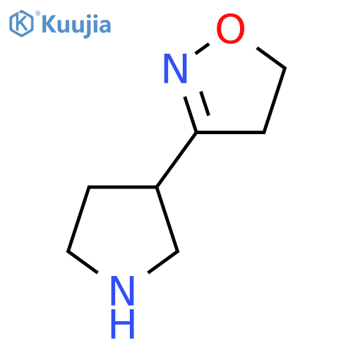 3-(Pyrrolidin-3-yl)-4,5-dihydro-1,2-oxazole structure