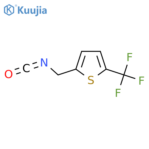 2-(isocyanatomethyl)-5-(trifluoromethyl)thiophene structure