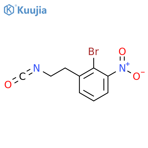 2-bromo-1-(2-isocyanatoethyl)-3-nitrobenzene structure