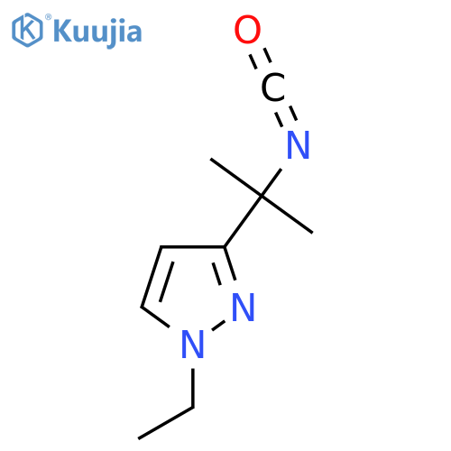 1-ethyl-3-(2-isocyanatopropan-2-yl)-1H-pyrazole structure