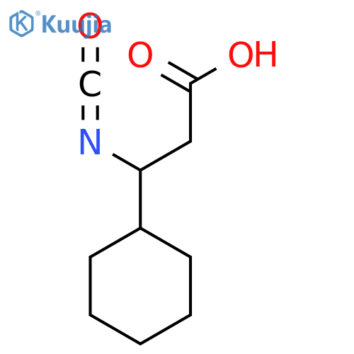 3-cyclohexyl-3-isocyanatopropanoic acid structure