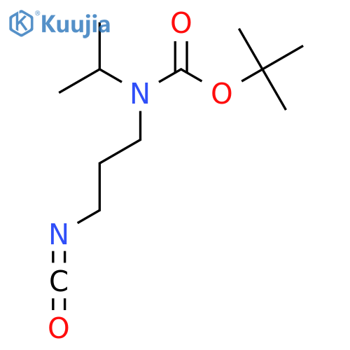 tert-butyl N-(3-isocyanatopropyl)-N-(propan-2-yl)carbamate structure
